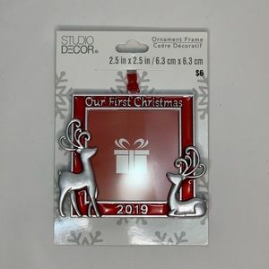 ❌SOLD❌ 2019 Christmas Reindeer Ornament Frame